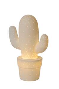 Lucide Cactus 13513/01/31 lampa stołowa lampka 1x40W E14 biała