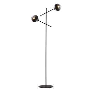 Emibig Linear 1168/LP2 lampa stojąca podłogowa 2x10W E14 transparentna/czarna
