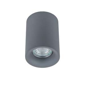 Plafon Italux Flynn TM09080-GR lampa sufitowa oprawa spot 1x50W GU10/ 1x4W LED szary