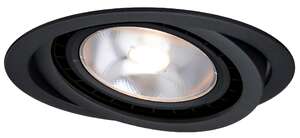 Light Prestige Nero LP-4424/1RS BK movable oczko lampa wpuszczana downlight 1x50W GU10 czarne