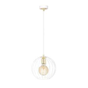 Emibig Albio 145/1 lampa wisząca zwis 1x15W E27 biała/złota