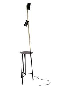 Candellux Perret 52-00019 lampa stojąca podłogowa 2x15W GU10 czarny/złoty