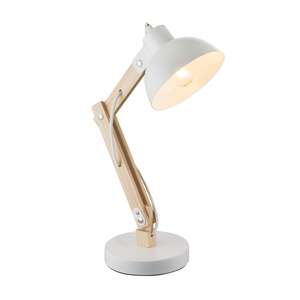 Globo Tongariro 21502 Lampa lampka stołowa biurkowa 1x40W E27 biała - wysyłka w 24h
