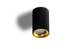 Azzardo Eiger AZ4261 plafon lampa sufitowa 1x50W GU10 czarny/złoty - Negocjuj cenę