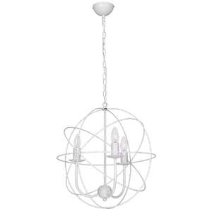 Lampa wisząca zwis żyrandol Luminex Globe 3x60W E14 biały 5131