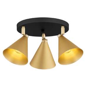 Argon Lucinda 6246 plafon lampa sufitowa 3x7W E14 złoty/czarny