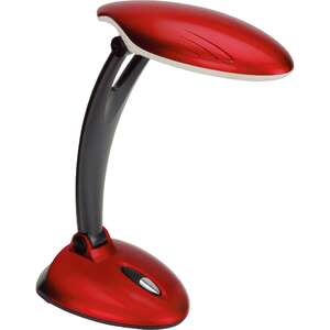 Krislamp Lampa biurkowa lampa stołowa lampka 1x24W czerwona MT3327A-3RED