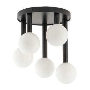 Sigma Perla 33485 plafon lampa sufitowa białe kule ball 5x12W G9 biały/czarny