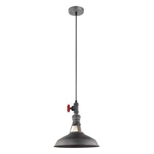 Italux Garibaldo MDM-2781/1 GR+BK lampa wisząca zwis 1x60W E27 szara / czarna