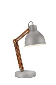 Lamkur Marcello 34645 lampa stołowa lampka 1x60W E27 brązowa/srebrna