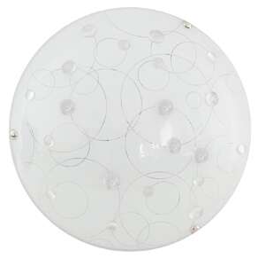 Candellux Astro 13-49698 plafon lampa sufitowa 1x10W LED 3000K biały / transparentny