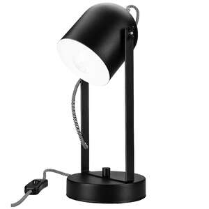 Lamkur Suri 41995 lampa stołowa lampka 1x60W E27 czarna/biała