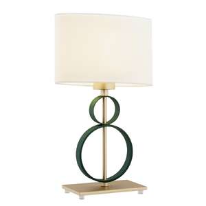 Argon Perseo 8317 lampa stołowa lampka 1x15W E27 zielona/śmietankowa