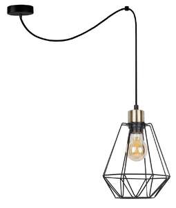 Candellux Primo 31-00279 lampa wisząca zwis 1x60W E27 czarna