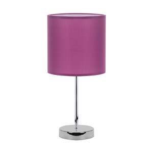 Struhm Agnes 03148 lampa stołowa lampka 1x40W E14 fioletowa/chrom