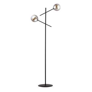 Emibig Linear 1167/LP2 lampa stojąca podłogowa 2x10W E14 dymiona/czarna