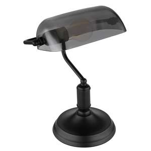 Globo Antique 2491B lampa stołowa lampka 1x60W E27 dymiona/czarna