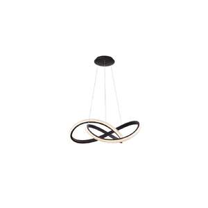 Azzardo Infinity AZ5096 lampa wisząca zwis wstęga 1x80W LED CCT 3000-6000K czarna/biała - Negocjuj cenę