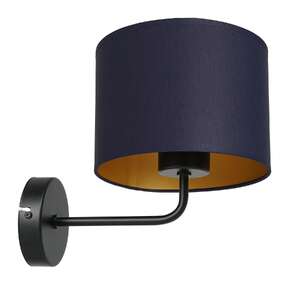 Luminex Arden 3562 kinkiet lampa ścienna 1x60W E27 czarny/niebieski/złoty