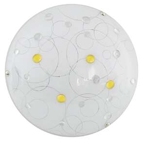 Candellux Astro 13-49735 plafon lampa sufitowa 1x10W LED 3000K biały / żółty