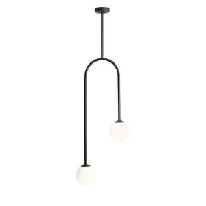 Aldex Nave 1088PL_H1 plafon lampa sufitowa 2x40W E14 czarny/biały