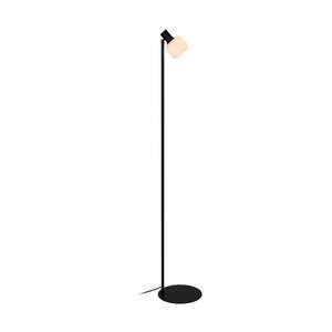 Zuma Line Stem R5021009A-1F lampa stojąca podłogowa elegancka klosz szklany 1x25W E14 czarna/biała