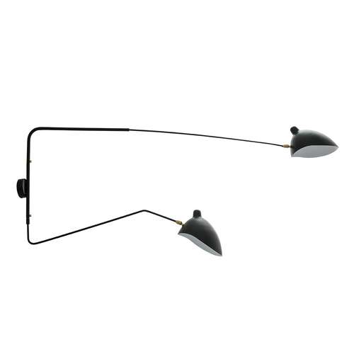Kinkiet Italux Davis MBE0016-2 lampa ścienna 2x60W E27 czarny