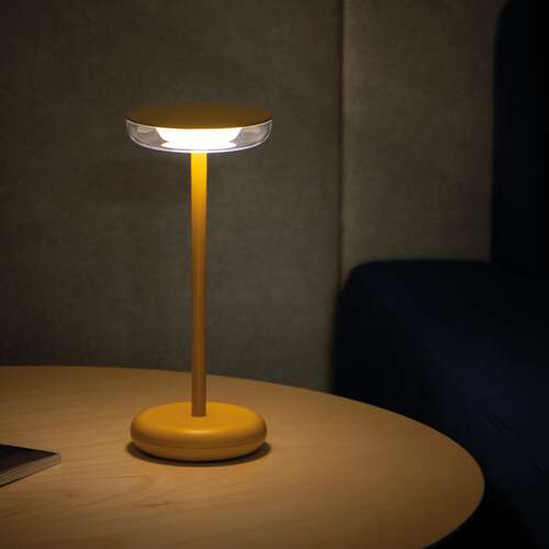 Kanlux Fluxy 37314 lampa stołowa lampka 1x1,7W LED 3000K żółta/transparentna