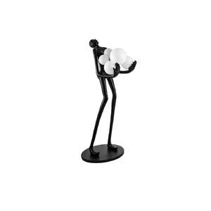 Azzardo Atlas AZ4985 lampa stołowa lampka 6x40W E14 czarna/biały - Negocjuj cenę
