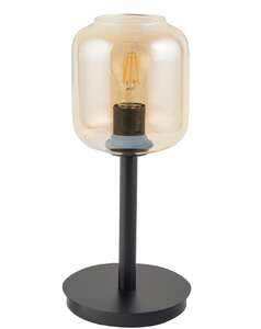 Sigma Gloss 50263 lampa stołowa lampka 1x60W E27 czarna/bursztynowa