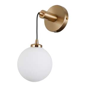 Italux Perlos WL-54456-1-HB kinkiet lampa ścienna 1x5W G9 biały/mosiądz