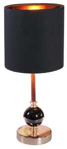 Candellux Melba 41-38791 lampka stołowa biurkowa 1x40W E14 czarny