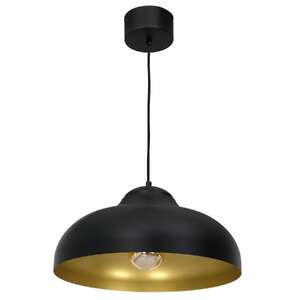 Luminex Basca 1539 lampa wisząca zwis 1x60W E27 czarna/złota