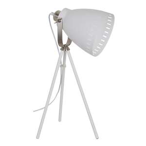 Lampa stołowa Italux Franklin ML-HN2278-WH+S.NICK lampka 1x60W E27 biała / satynowany nikiel