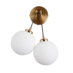 Italux Perlos WL-54456-2-HB kinkiet lampa ścienna 2X5W G9 biały/mosiądz
