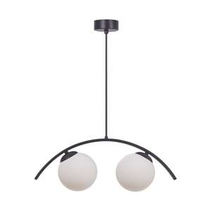 Zuma Line Wave 5013 lampa wisząca zwis nowoczesna ball kule szklane klosze 2x8W E14 biała/czarna