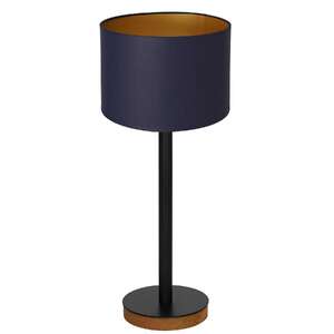 Luminex Table lamps 3838 lampa stołowa lampka 1x60W E27 czarny/niebieski/naturalny/złoty
