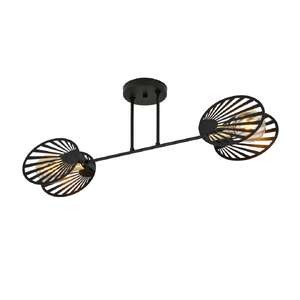 Emibig Talia 1181/2 plafon lampa sufitowa 2x15W E27 czarny/złoty