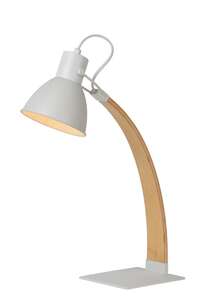 Lucide Curf 03613/01/31 lampa stołowa lampka 1x60W E27 biała