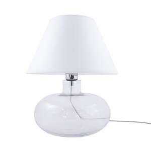 Zuma Line Mersin 5512WH lampa stołowa 1x40W E27 biała/transparentna