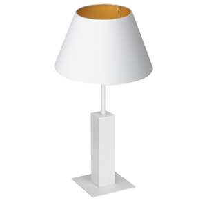 Luminex Table lamps 3641 Lampa stołowa lampka 1x60W E27 biały/złoty