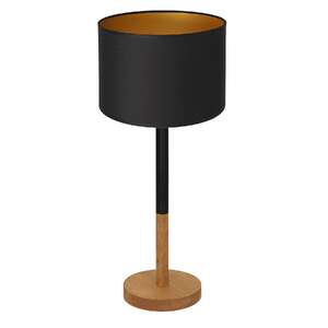Luminex Table lamps 3825 Lampa stołowa lampka 1x60W E27 czarny/naturalny/złoty