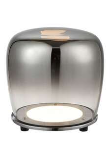 Candellux Ledea Berloz 50533050 lampa stołowa lampka 1x6,6W LED czarna szklana