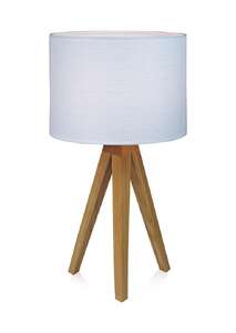 Lampa stołowa lampka Markslojd Kullen 1x40W E14 dąb/biały 104625