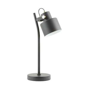 Zuma Line Draco A2038-SBK lampa stołowa lampka skandynawska metalowa 1x40W E27 czarna/biała