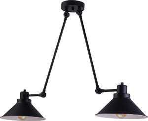 Nowodvorski Techno 9143 Plafon lampa sufitowa 2x60W E27 czarny