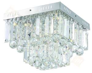 Plafon lampa oprawa sufitowa Candellux Carmina 18W LED chrom 98-44716