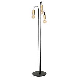 Luminex Loppe 509 lampa podłogowa stojąca 3x60W E27 czarny / złoty