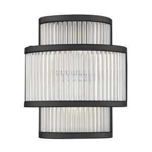 Zuma Line Sergio W0528-02B-P7AC kinkiet lampa ścienna nowoczesny elegancki 2x33W G9 czarny/transparentny