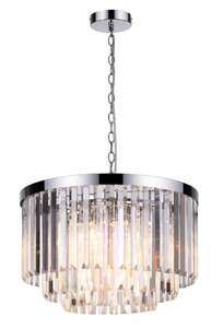 Light Prestige Vetro  LP-2910/5P lampa wisząca sufitowa żyrandol pałacowy zwis kryształy 5x40W E14 przezroczysta
